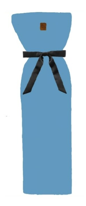 Kruikenzak jeans blauw