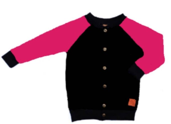 Vest Zwart met Fuchsia