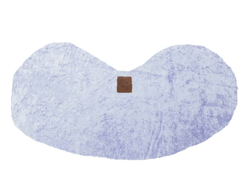 Spuigdoekje schouder velours lila