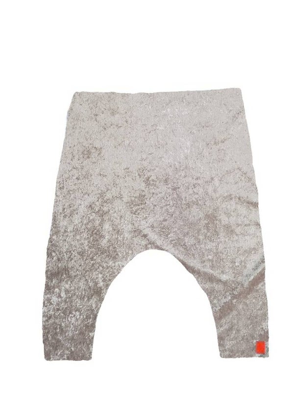 Baggy velours zand