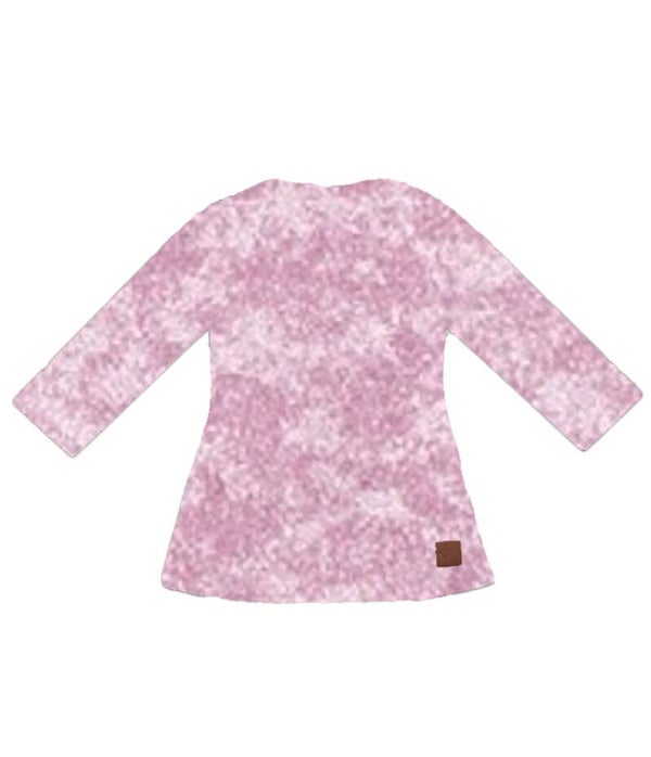 A-line jurk velours roze
