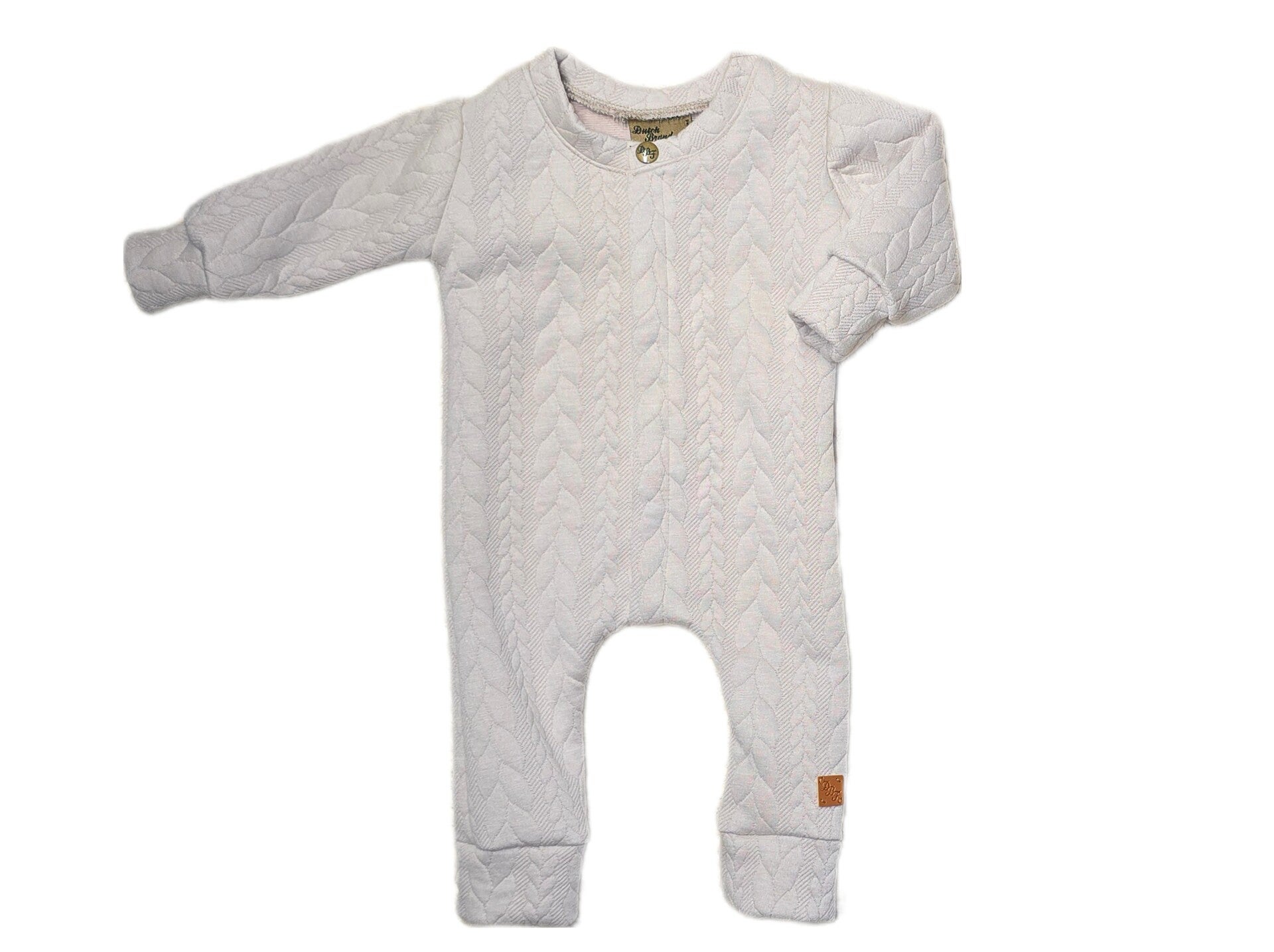 Prematuur onesie kabel zand