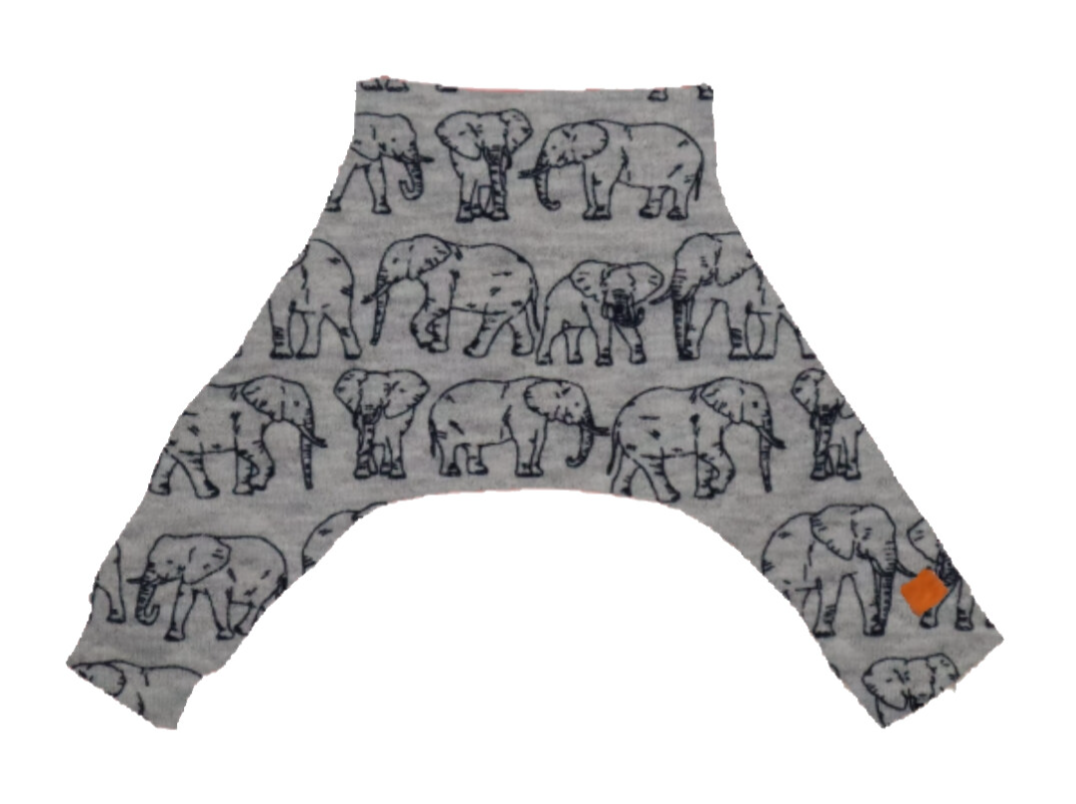 Spreidbroek olifant grijs