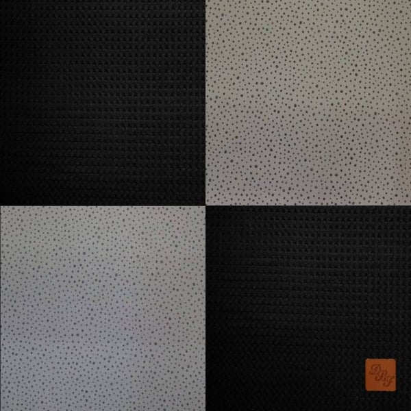 Boxkleed zwart met dot glitter grijs