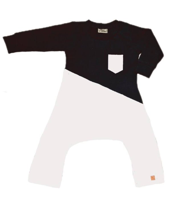 Onesie spreid/ gips/ pavlik zwart wit