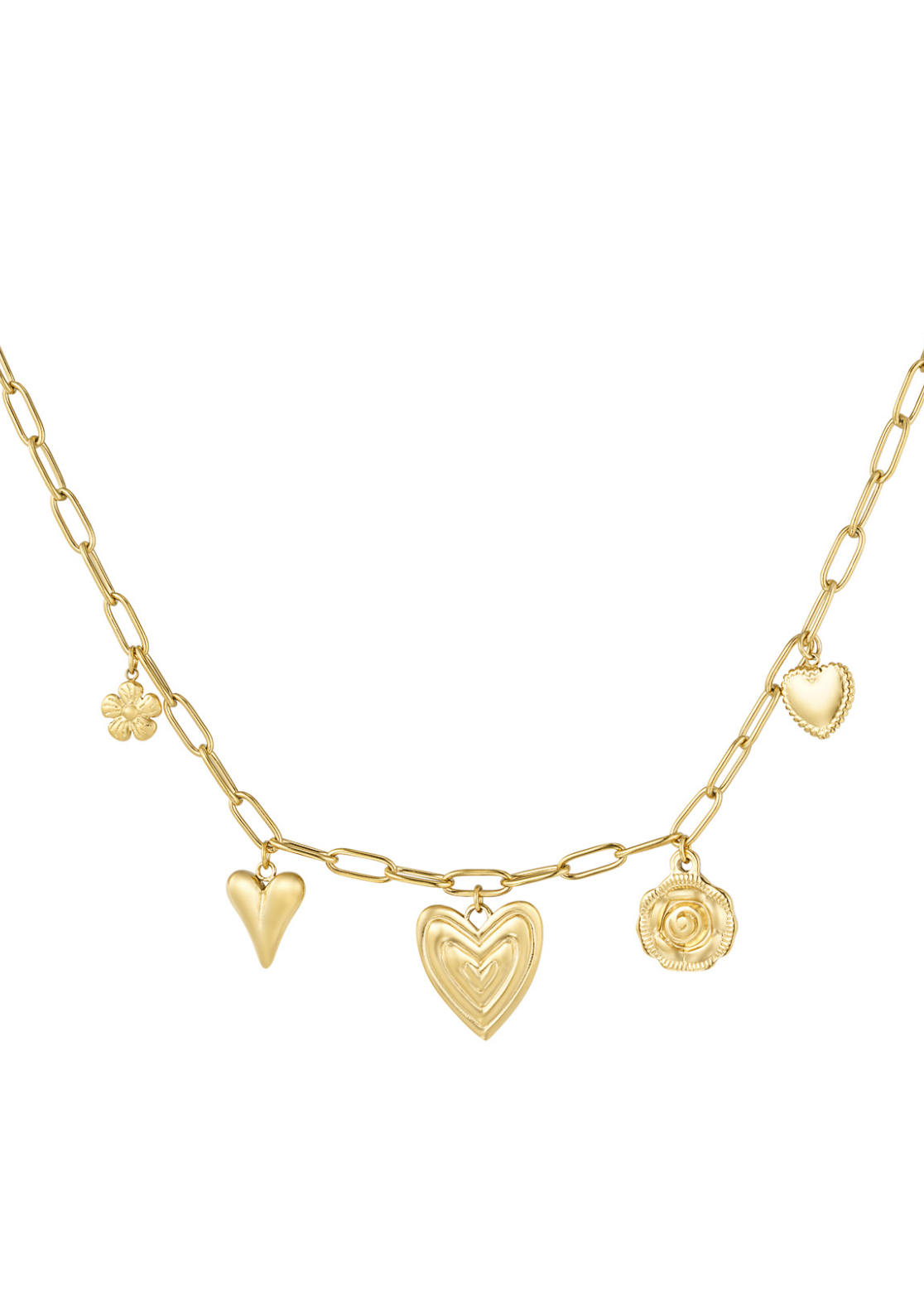 Heartfelt charms ketting