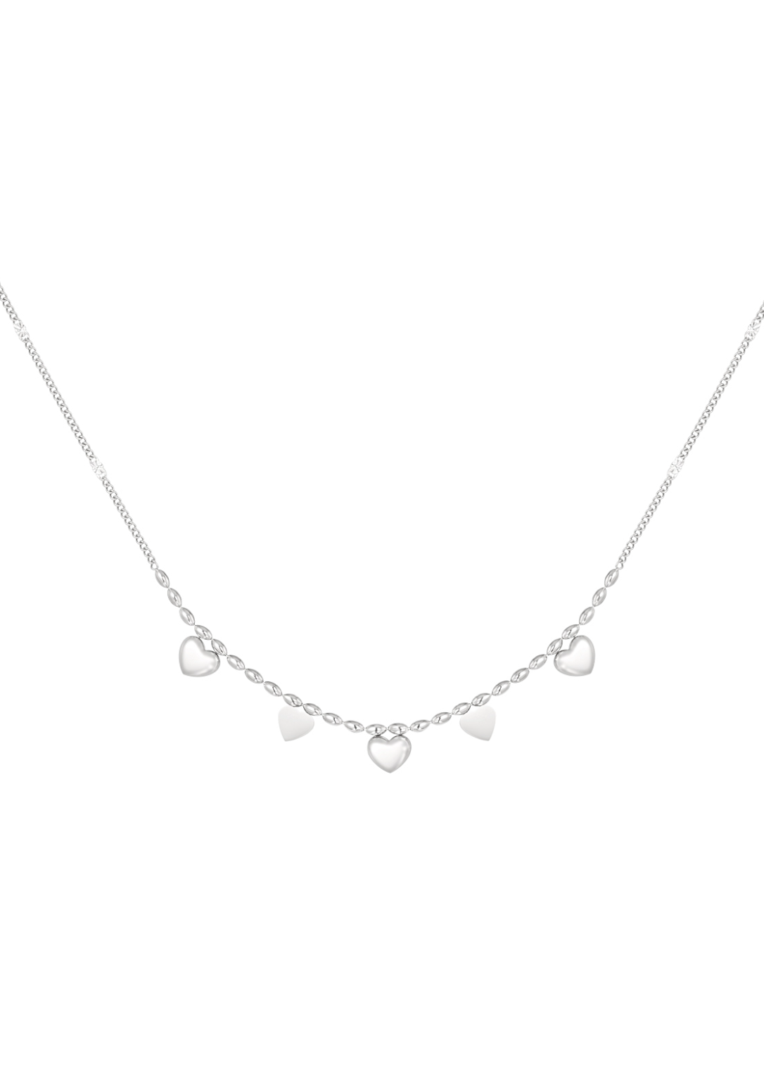Tiny heart affaire ketting zilver