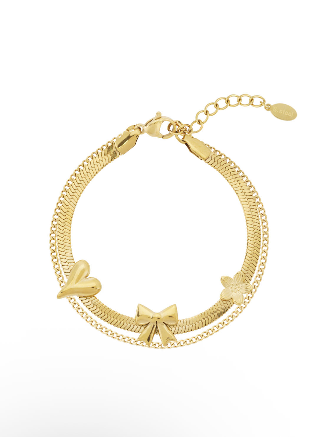 summer love armband goud