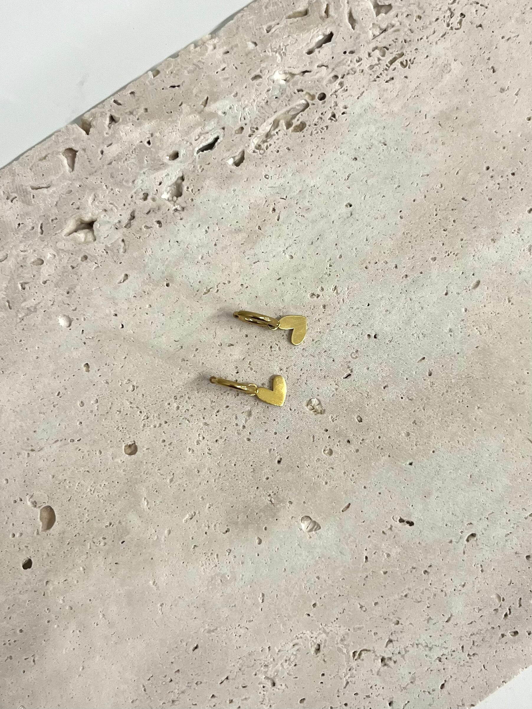 Pure heart oorbellen goud