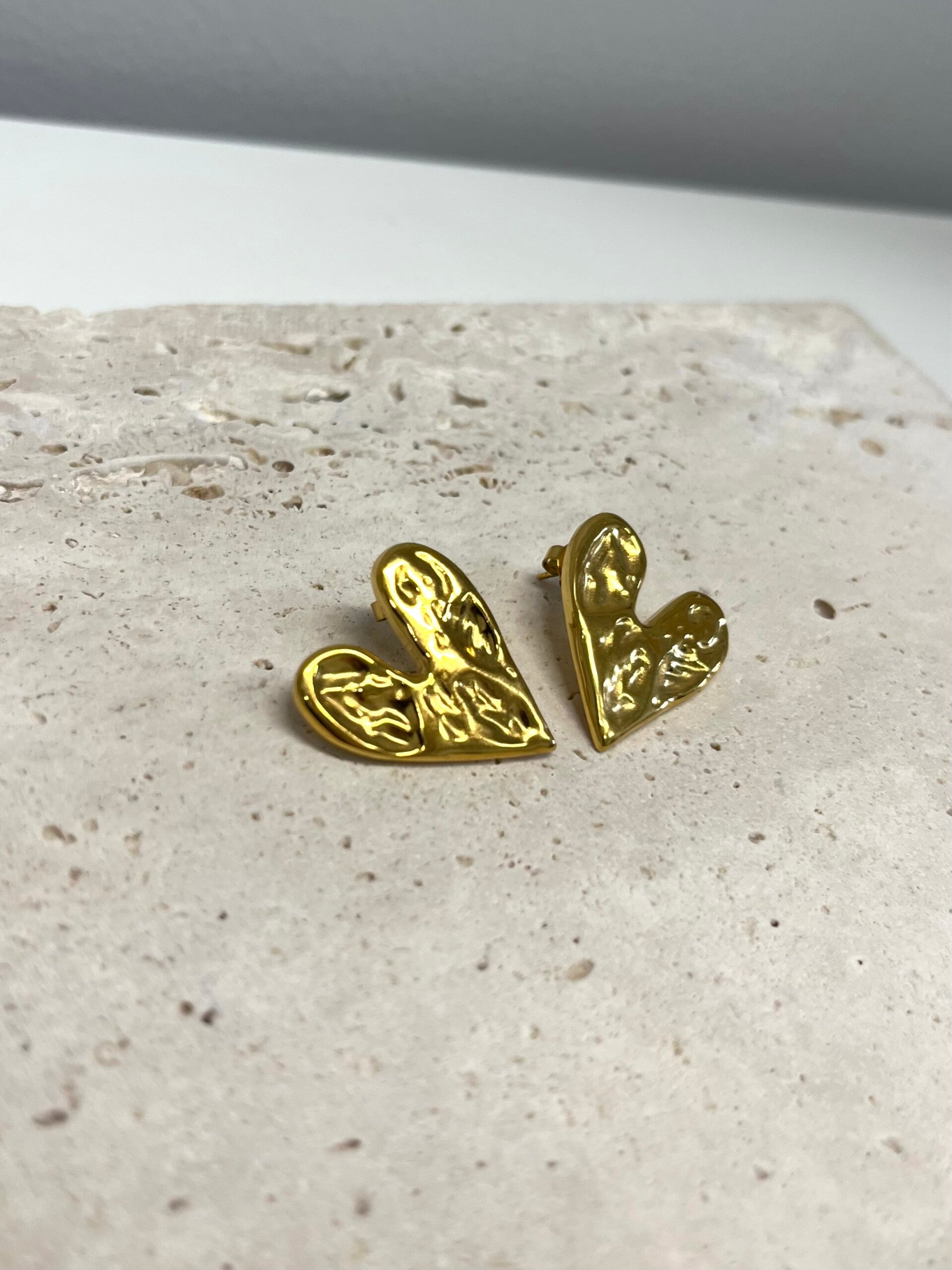 My love oorbellen goud