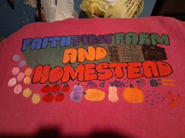 Faith First Farm & Homestead Hand Painted T-shirt