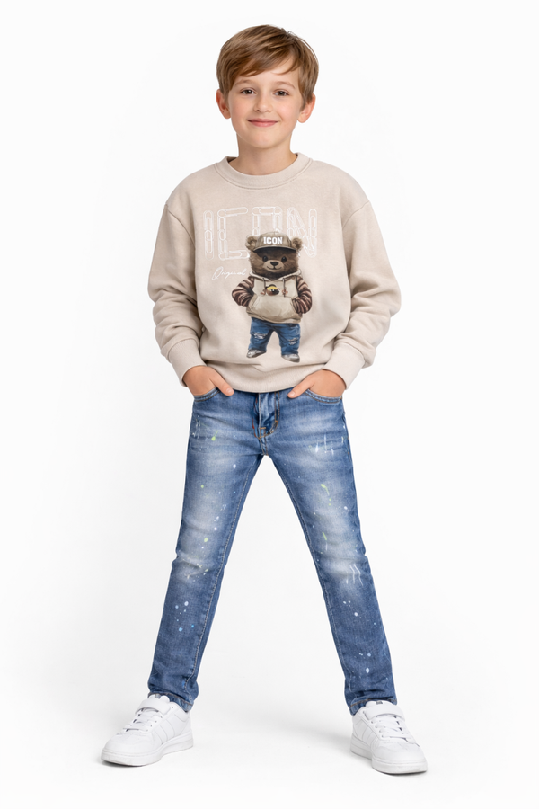 ICON Bear Sweater – beige