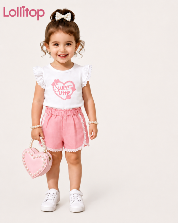 Meisjes set sweet little roze