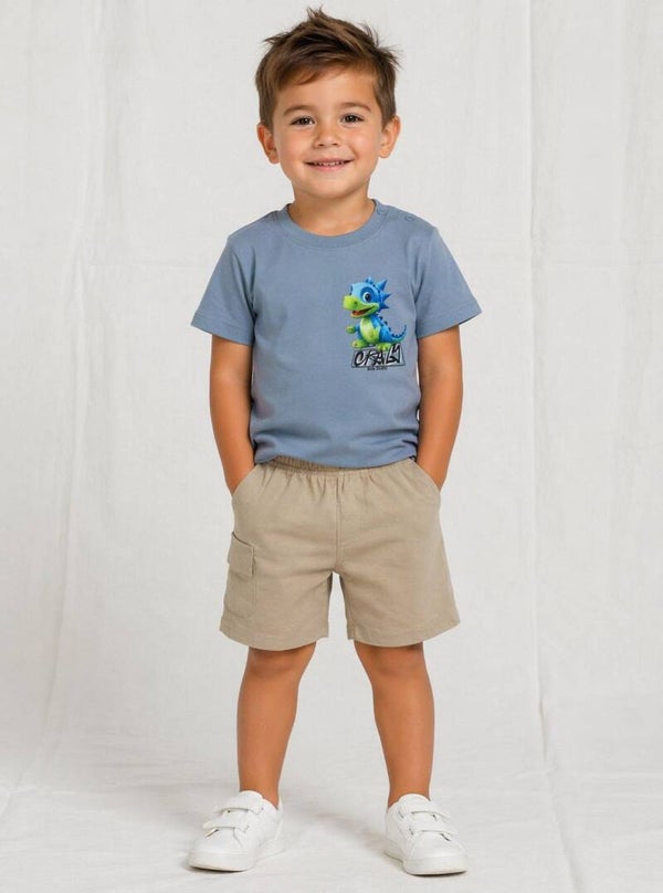 Dino jongens set blauw