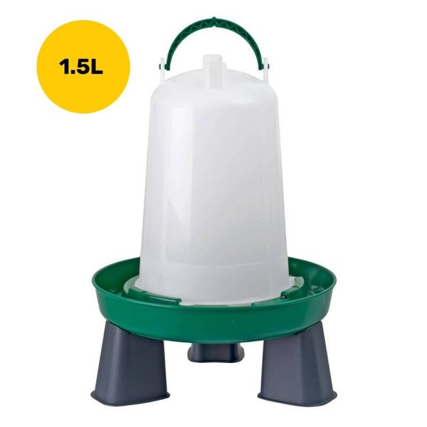 Drinkbak groen met pootjes