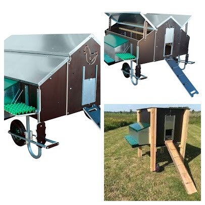Mobiele kippenhokken