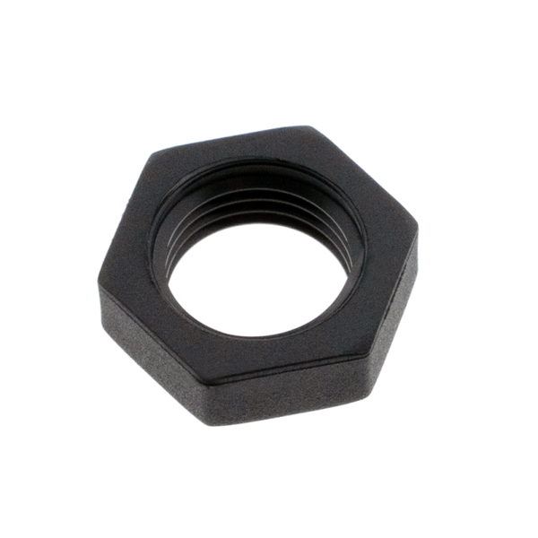 Moer zeskant kunststof zwart 1/8"