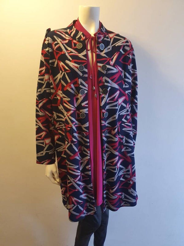 Magna blazer roze/ donkerblauw N-8005