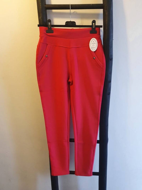 Comfort broek Magenta
