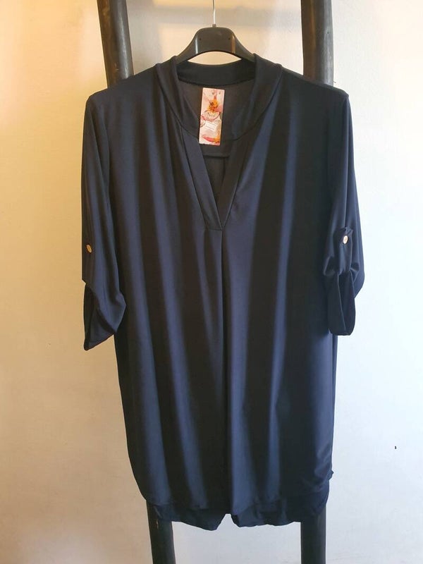 Travelstof  tuniek effen