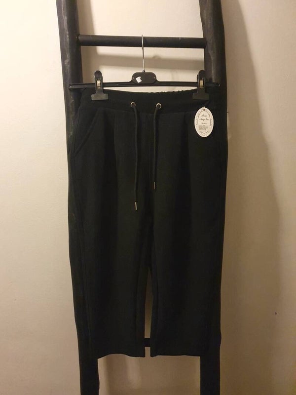 Comfort capri met koordjes zwart