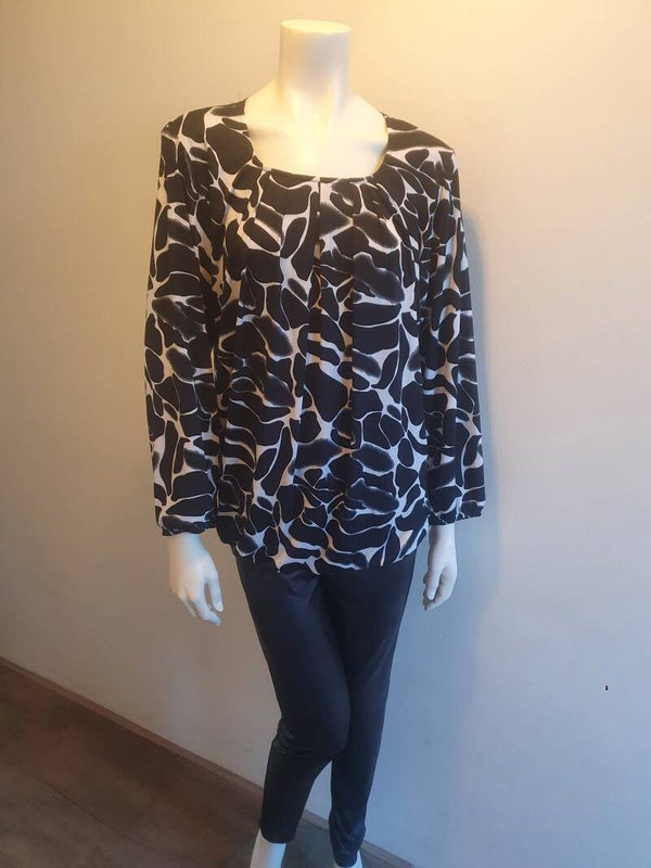 Magna ballontop B8022  zwart-wit