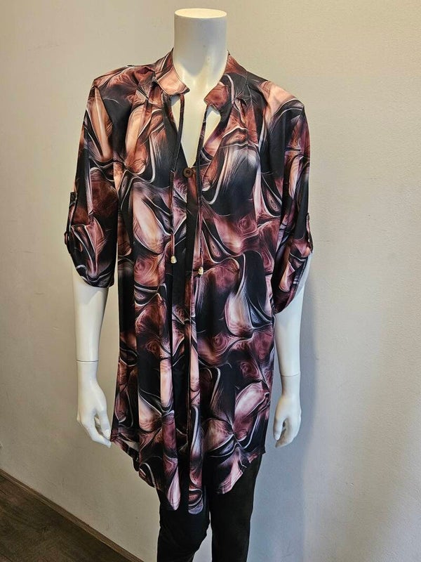 Magna tuniek C2121 zwart bruin