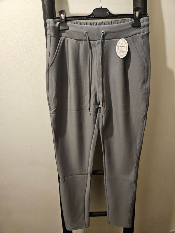 Comfort broek met koordjes grijs (nieuw)