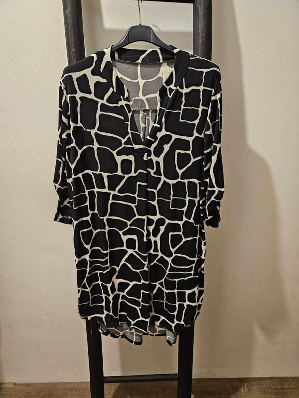 Travelstof tuniek met print 9