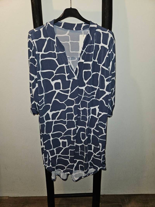 Travelstof tuniek met print 10