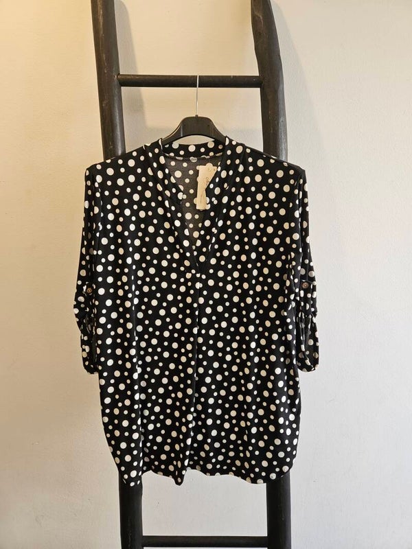 Travelstof top met print 17