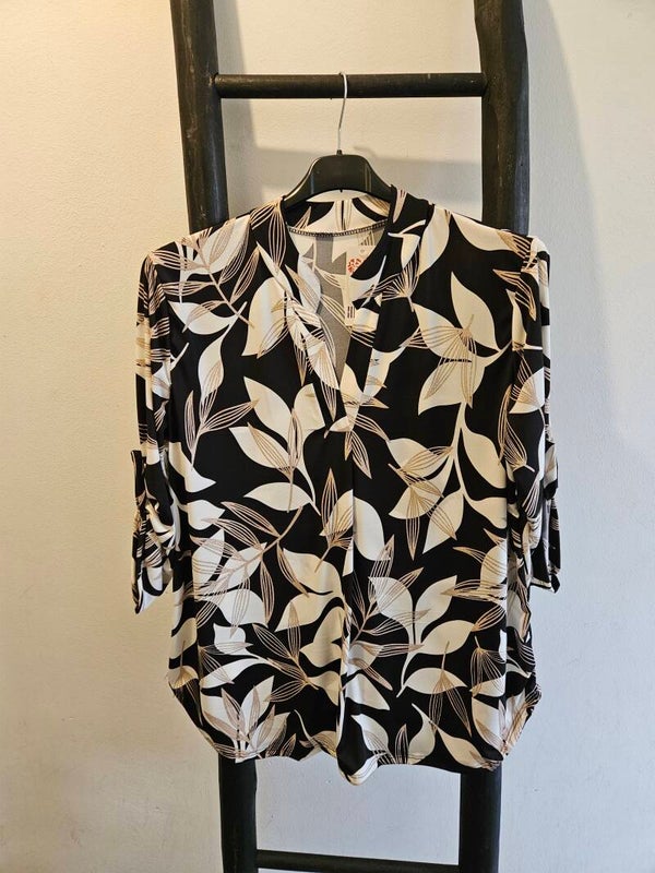 Travelstof top met print 18
