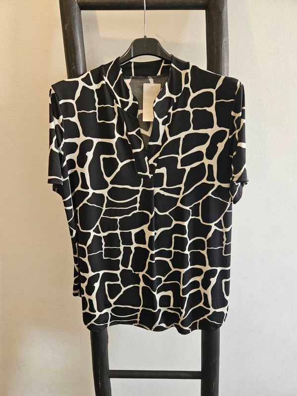 Travelstof top met print 24