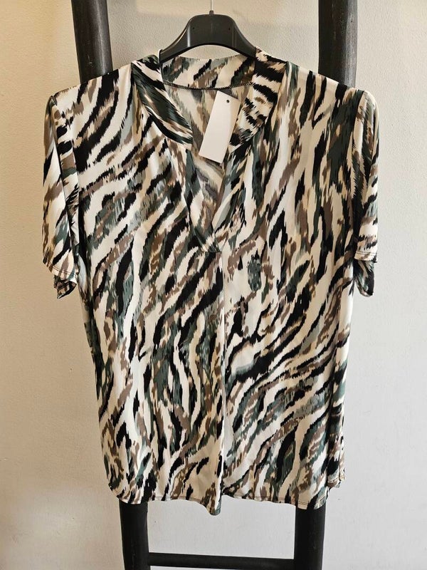 Travelstof top met print 26