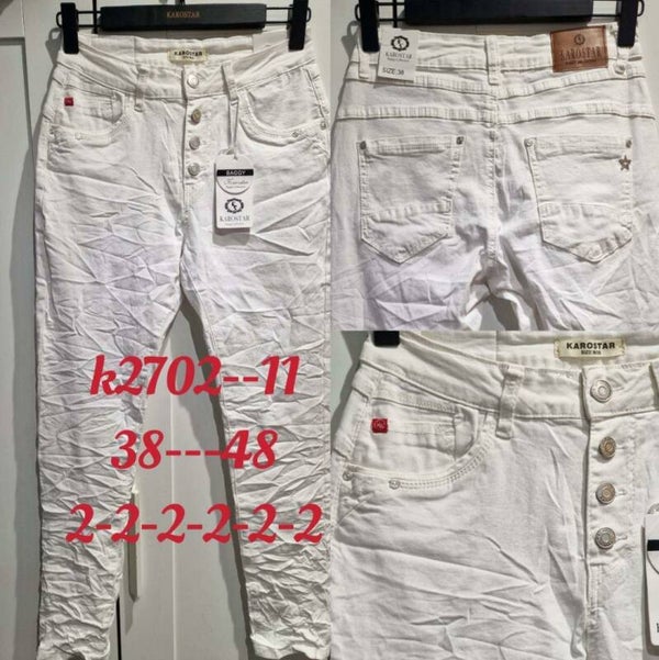 Karostar jeans wit K2702-11