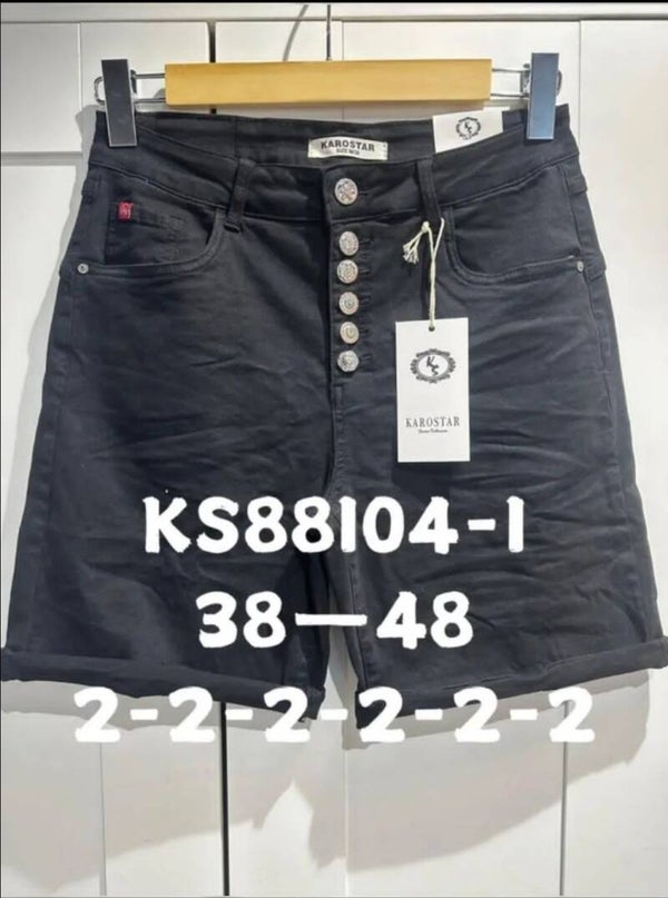 Karostar short zwart KS88104-1