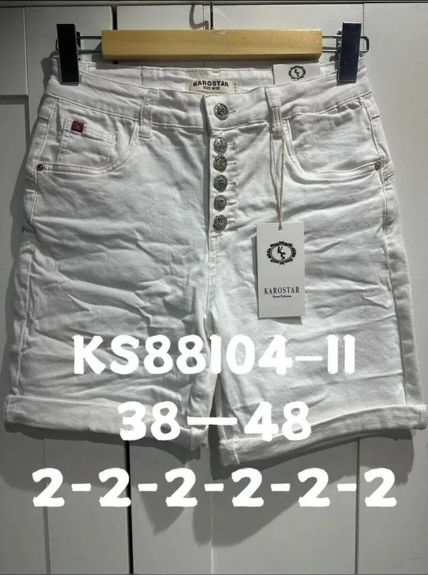 Karostar short wit KS88104-11