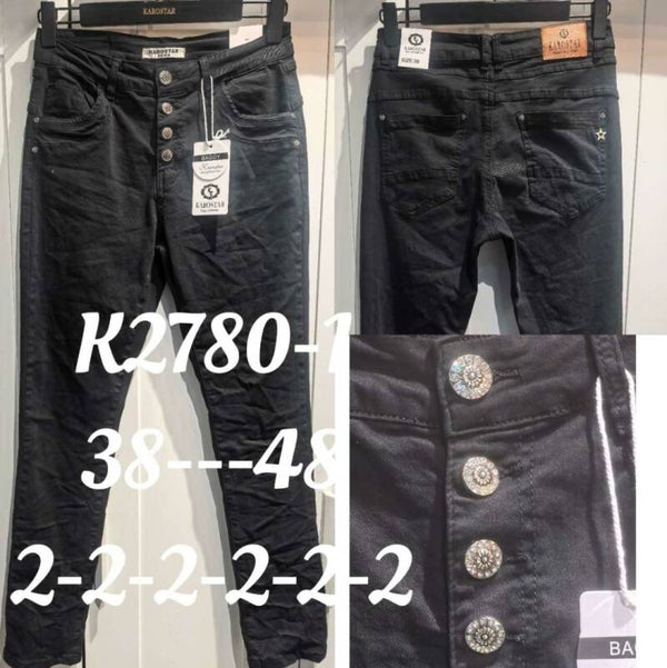 Karostar jeans zwart k2780-1