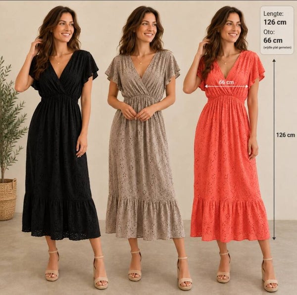 Broderie jurk