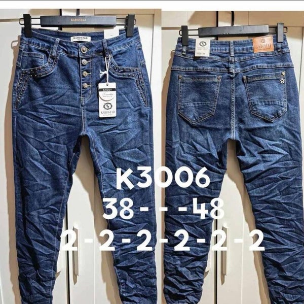Karostar jeans met studs K3006