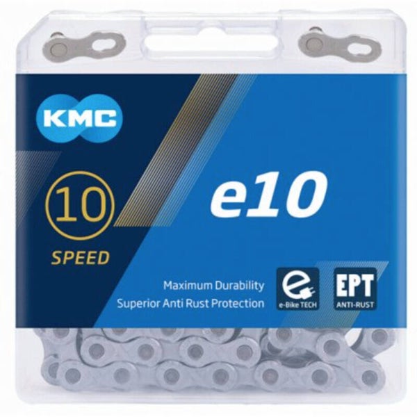 KMC Kette, e10 EPT, silver, 136 Glieder