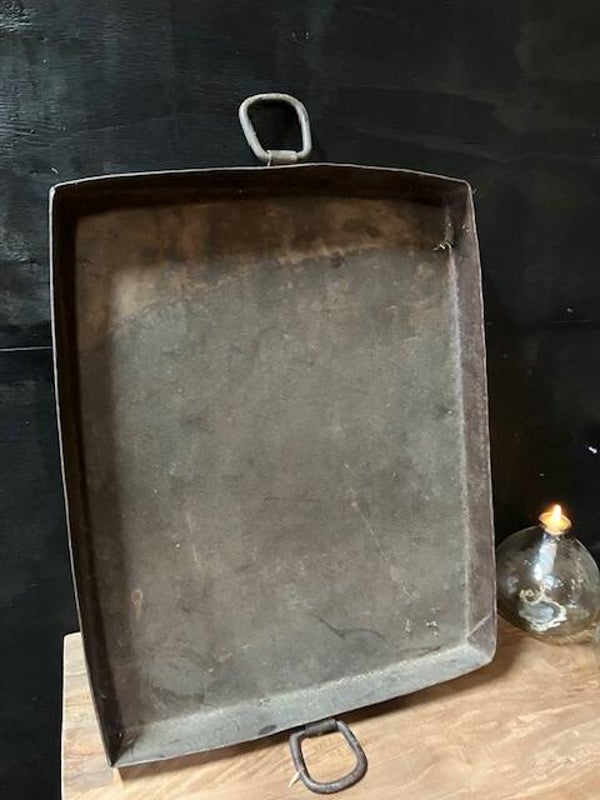 Vintage zinken dienblad