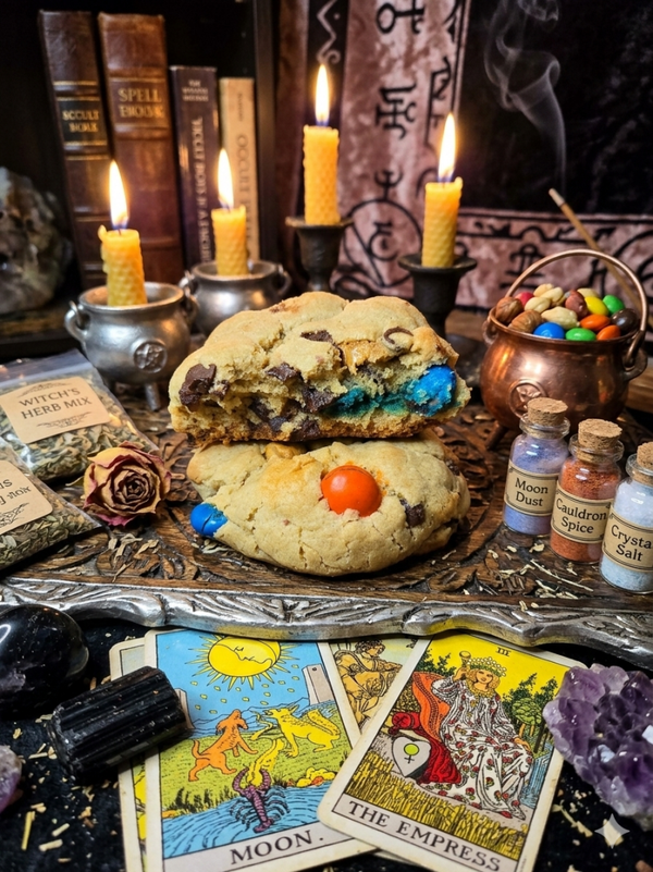Midnight Cauldron Crunch (Monster M&M Cookies)