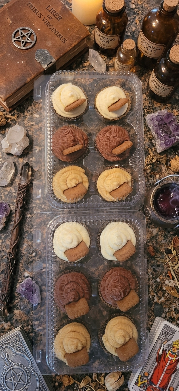 Gilded Grimoire Cakes