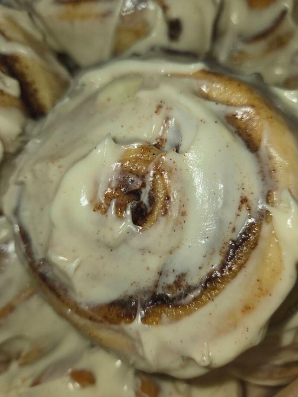The New Moniker: Ancient Scroll Cinnas-Spells (Monster Cinnabon Cinnamon Rolls with Cream Cheese Frosting)