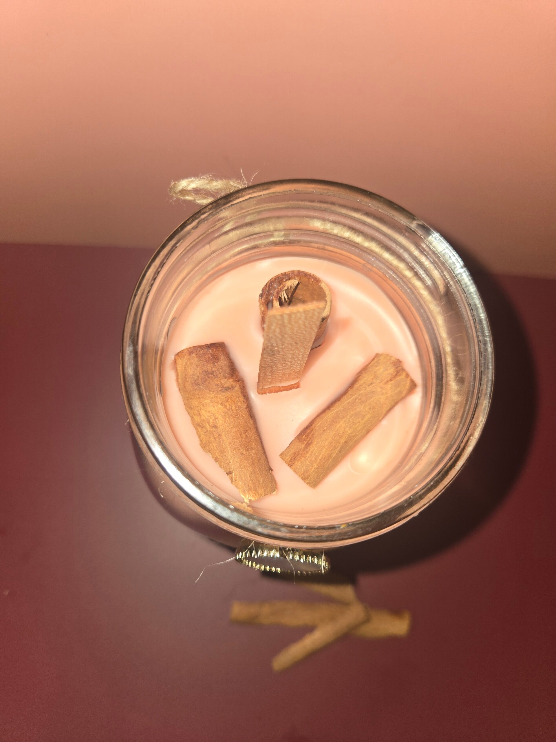 Witches Brew (Caramel and pumpkin scented double layer with real cinnamon sticks and a blessed charm))