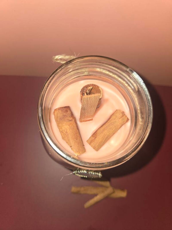 Witches Brew (Caramel and pumpkin scented double layer with real cinnamon sticks and a blessed charm))