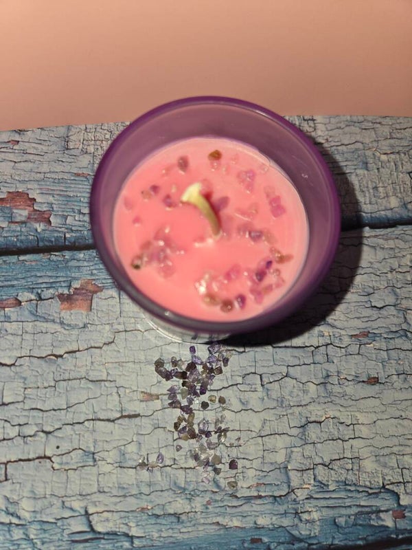 Siren's Velvet Berry (Strawberries and cream with real purple amethyst)