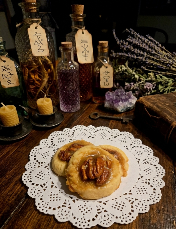 Hocus Pocus Pecan Pralines (Caramel Pecan Cookies)