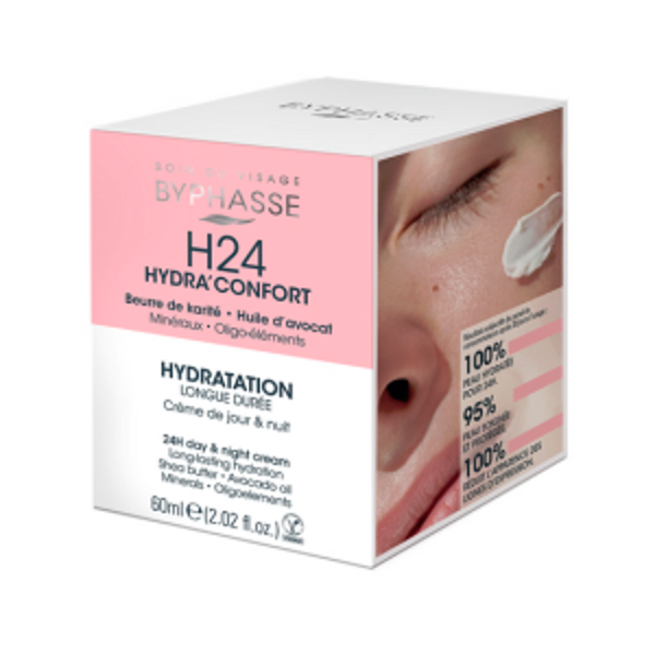 CREMA FACIAL DIA&NOCHE HYDRA’CONFORT 24H. 50ML. BYPHASSE